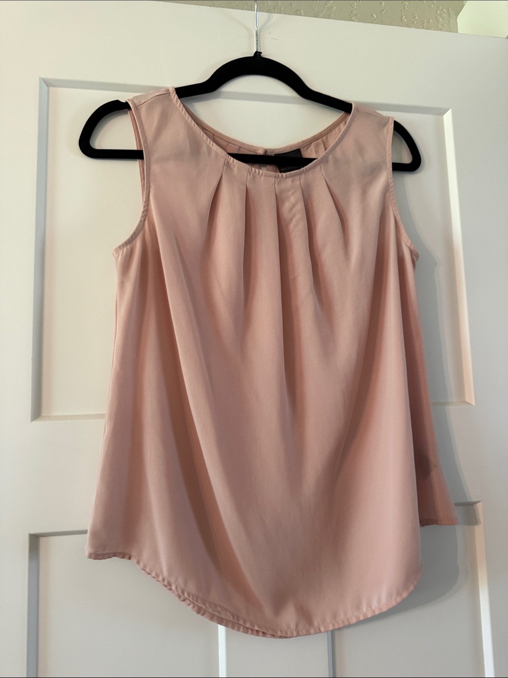 Worthington Sleeveless Pleated Camisole in Blush Pink